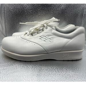 SAS San Antonio Shoemakers White Leather Lace Up Comfort Walking Shoes Size 9